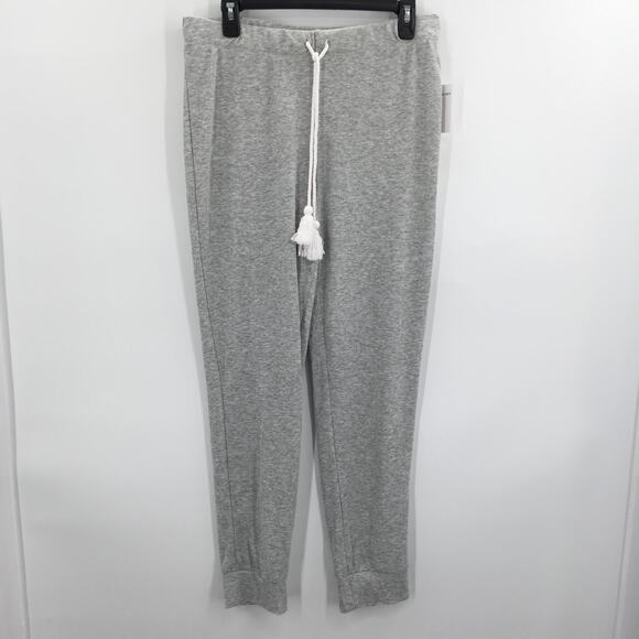 K.I.K.I.T Sweatpants Tassel White Drawstring SZ L - Picture 1 of 3